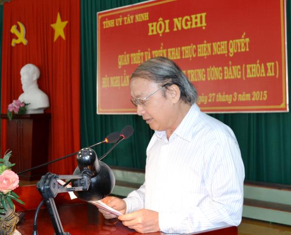 Tỉnh ủy Tây Ninh: Quán triệt và triển khai thực hiện Nghị quyết Trung ương 10 (khóa XI)