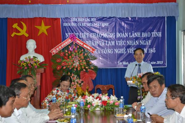 Lãnh đạo tỉnh: Thăm, chúc mừng Liên hiệp Các Hội Khoa học và Kỹ thuật tỉnh