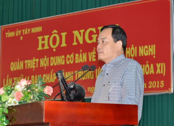 Ban Thường vụ Tỉnh ủy: Quán triệt nội dung cơ bản về Kết quả Hội nghị lần thứ 11 Ban Chấp hành Trung ương (khóa XI)