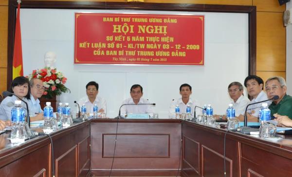 Sơ kết 5 năm thực hiện Kết luận 61-KL/TW của Ban Bí thư Trung ương Đảng 