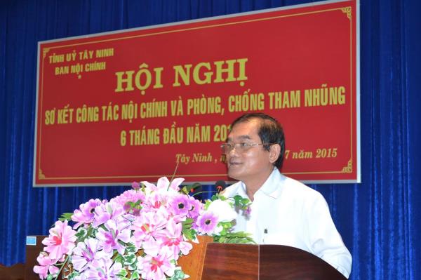 Sơ kết công tác nội chính và phòng chống tham nhũng 6 tháng đầu năm 2015