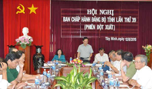 Ban Chấp hành Đảng bộ tỉnh: Hội nghị lần thứ 39 giới thiệu nhân sự tham gia Ban Chấp hành Trung ương Đảng khóa XII