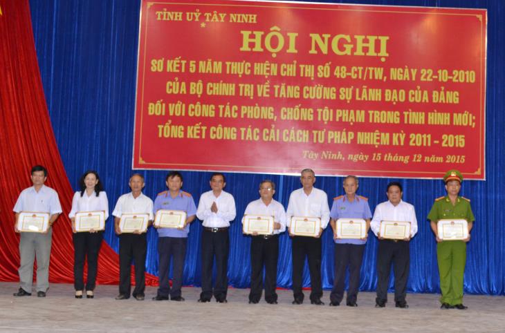 Hội nghị tổng kết công tác cải cách tư pháp và sơ kết 05 năm thực hiện Chỉ thị số 48-CT/TW của Bộ Chính trị