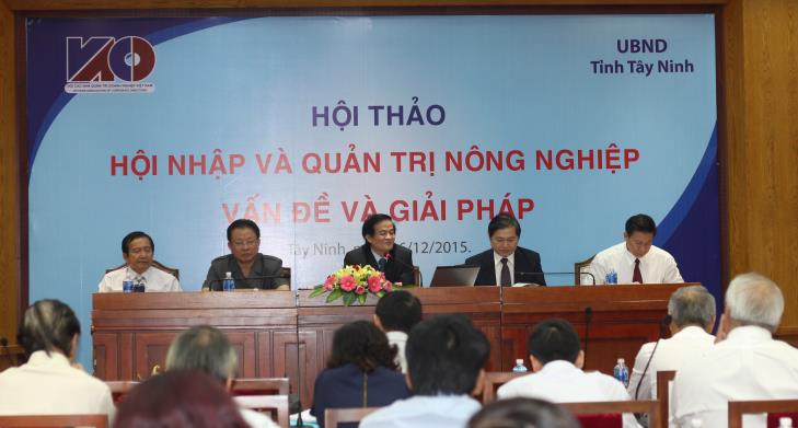 Hội thảo về “Hội nhập và quản trị nông nghiệp – Vấn đề và giải pháp”