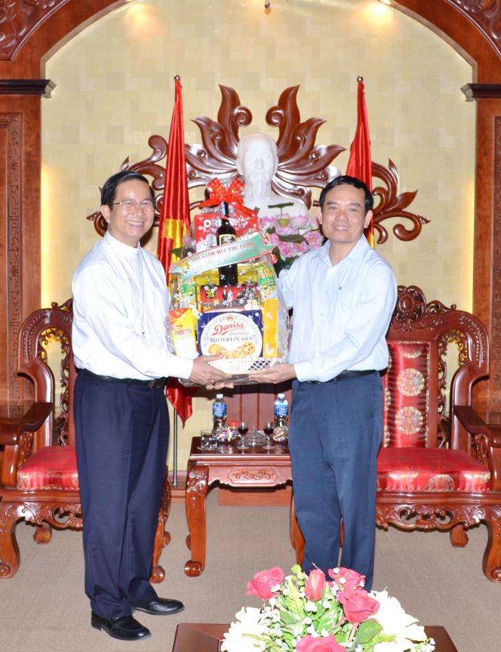 Giáo phận Phú Cường (Bình Dương): Thăm, chúc Tết Tỉnh uỷ Tây Ninh