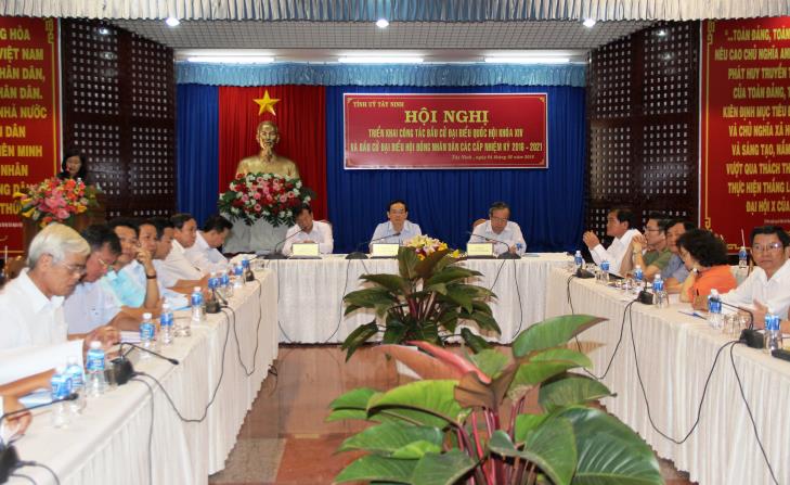 Tỉnh ủy Tây Ninh triển khai công tác bầu cử đại biểu Quốc hội khóa XIV và bầu cử HĐND các cấp nhiệm kỳ 2016 - 2021