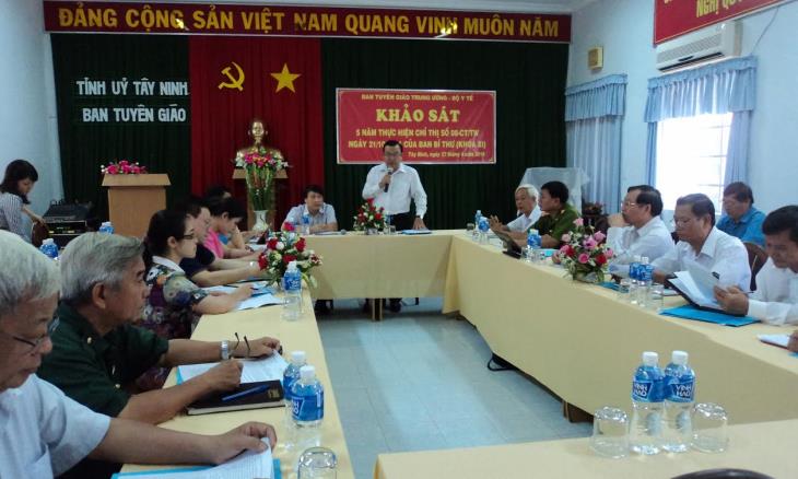 Ban Tuyên giáo Trung ương và Bộ Y tế: Khảo sát 5 năm thực hiện Chỉ thị 08-CT/TW ngày 21/10/2011 của Ban Bí thư (khóa XI)