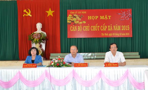 Ban Thường vụ Tỉnh uỷ: Họp mặt cán bộ chủ chốt cấp xã đầu năm 2015