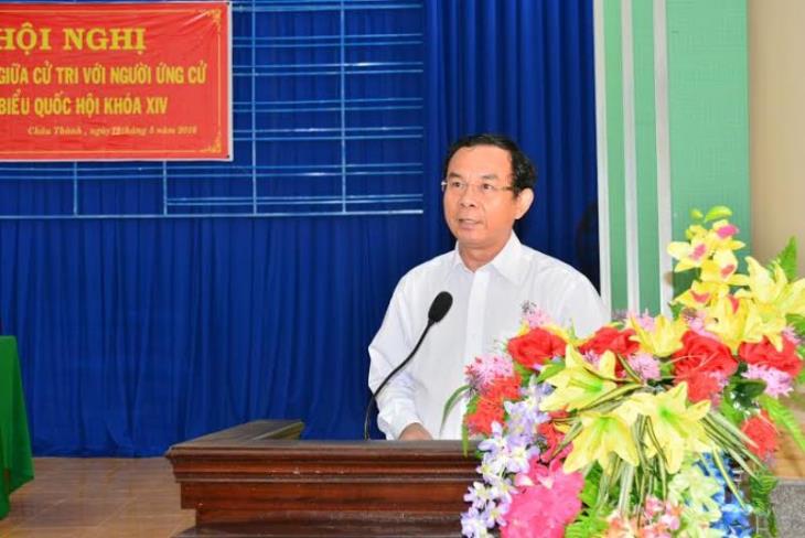 Ứng cử viên ĐBQH khóa XIV tiếp xúc cử tri huyện Châu Thành 