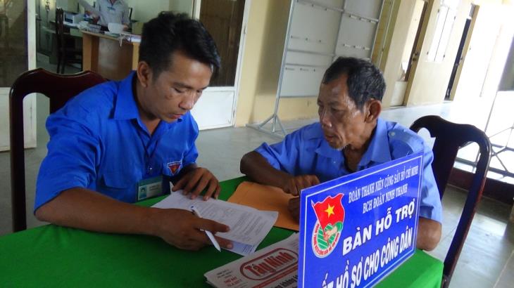 Câu lạc bộ thanh niên tình nguyện hỗ trợ thủ tục hành chính, thành phố Tây Ninh