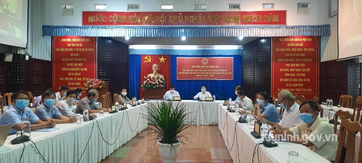 Hội đồng Bầu cử quốc gia Hội nghị trực tuyến sơ kết công tác bầu cử
