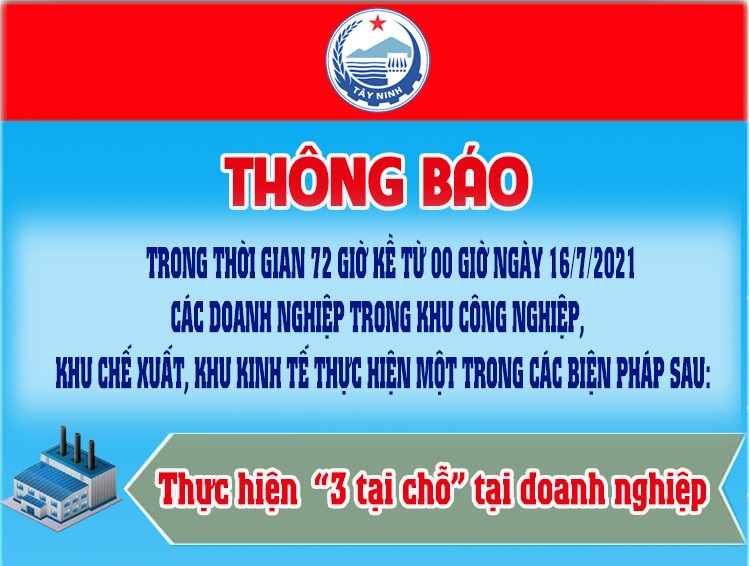 Đảm bảo thực hiện phòng, chống dịch trong các khu công nghiệp, khu chế xuất, khu kinh tế trên địa bàn tỉnh
