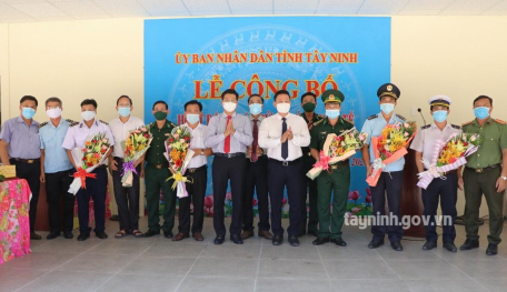 Tây Ninh công bố hoạt động chính thức cặp Cửa khẩu quốc tế Tân Nam-Meun Chey
