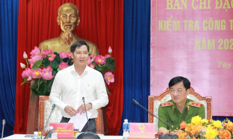 Thứ trưởng Bộ Công an: Kiểm tra công tác phòng, chống tội phạm trên địa bàn tỉnh Tây Ninh