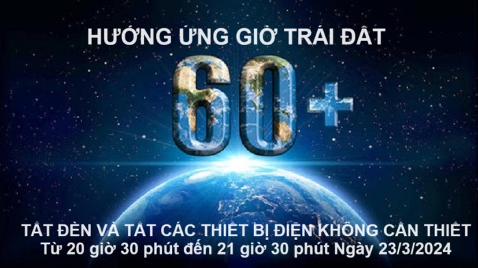 Hưởng ứng Ngày Nước thế giới, Ngày Khí tượng thế giới và Giờ Trái đất năm 2024