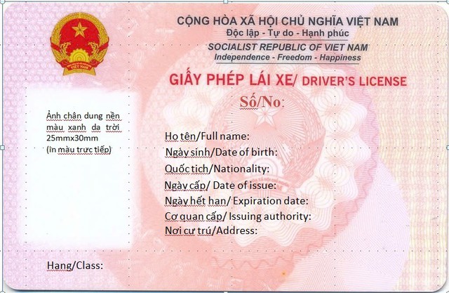 Giấy phép lái xe mới áp dụng từ 01/3/2025