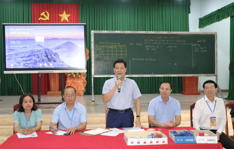 Lãnh đạo tỉnh Tây Ninh kiểm tra công tác chuẩn bị tổ chức Kỳ thi tốt nghiệp THPT năm 2025