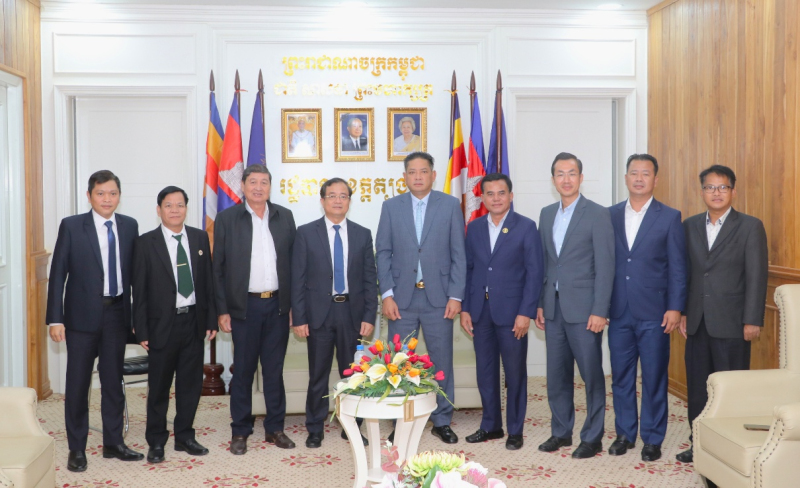 Lãnh đạo tỉnh Tây Ninh và Bình Phước chúc Tết cổ truyền Chôl Chnăm Thmây tại tỉnh Tboung Khmum