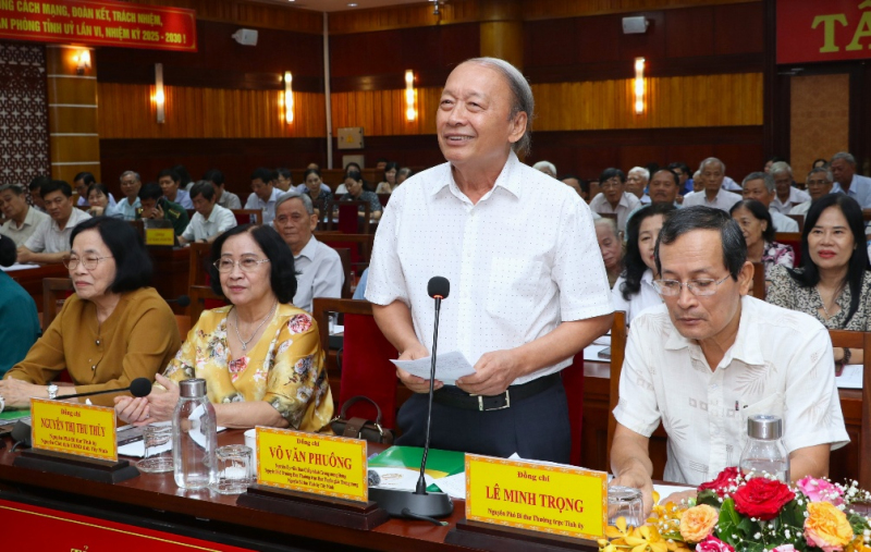 Nguyên lãnh đạo tỉnh Tây Ninh góp ý dự thảo Văn kiện Đại hội Đảng bộ tỉnh nhiệm kỳ 2025-2030