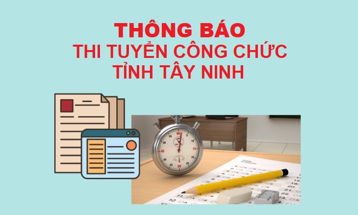Thông báo thi tuyển công chức tỉnh Tây Ninh