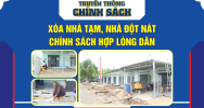 Xoá nhà tạm, nhà đột nát - Chính sách hợp lòng dân